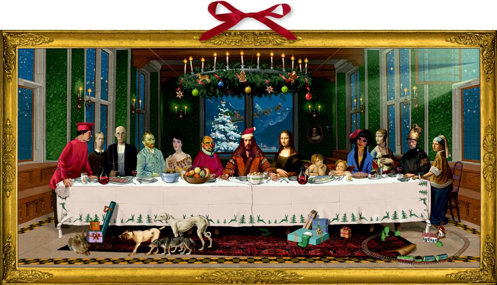 Vorderes Coverbild Wand-Adventskalender - Das Weihnachtsmahl