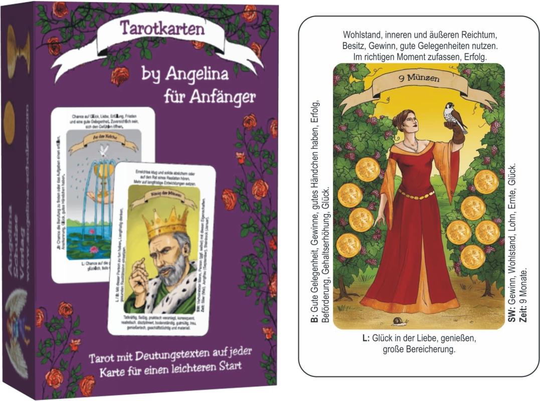 Vorderes Coverbild Tarotkarten by Angelina für Anfänger