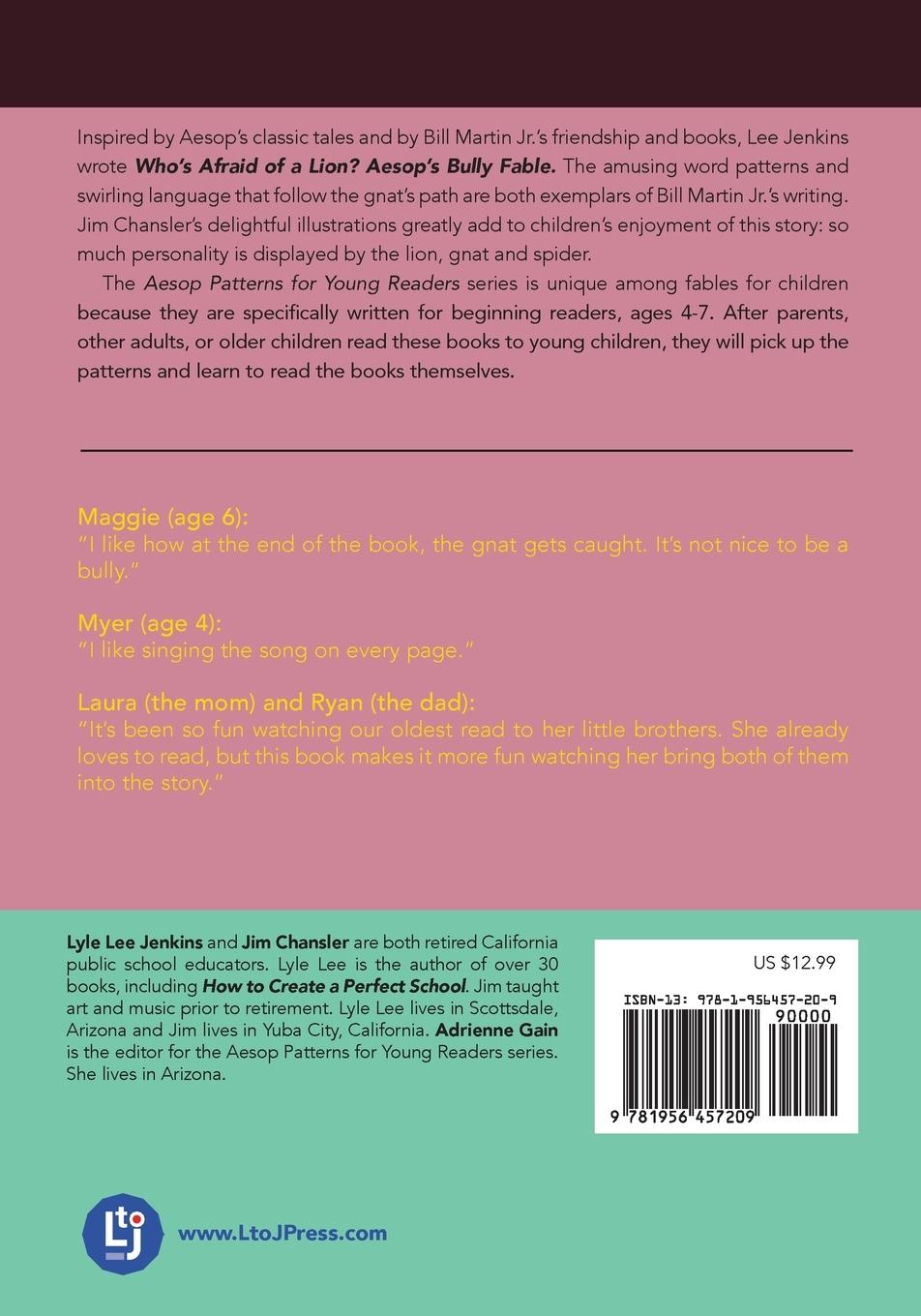 Rückseitencover Who's Afraid of a Lion