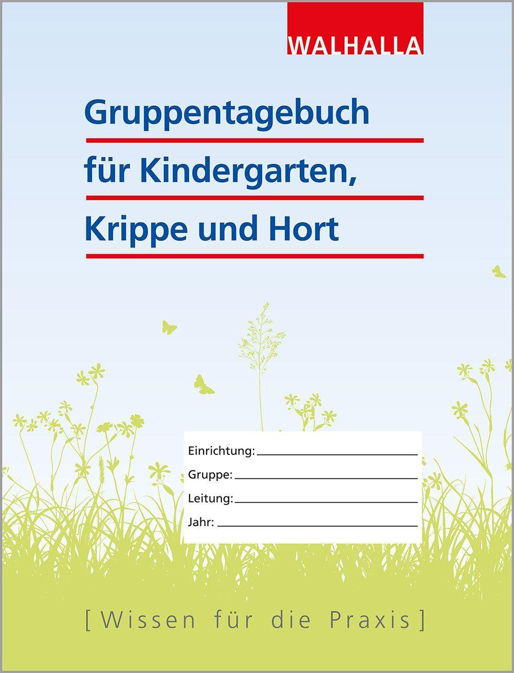 Vorderes Coverbild Gruppentagebuch für Kindergarten, Krippe und Hort