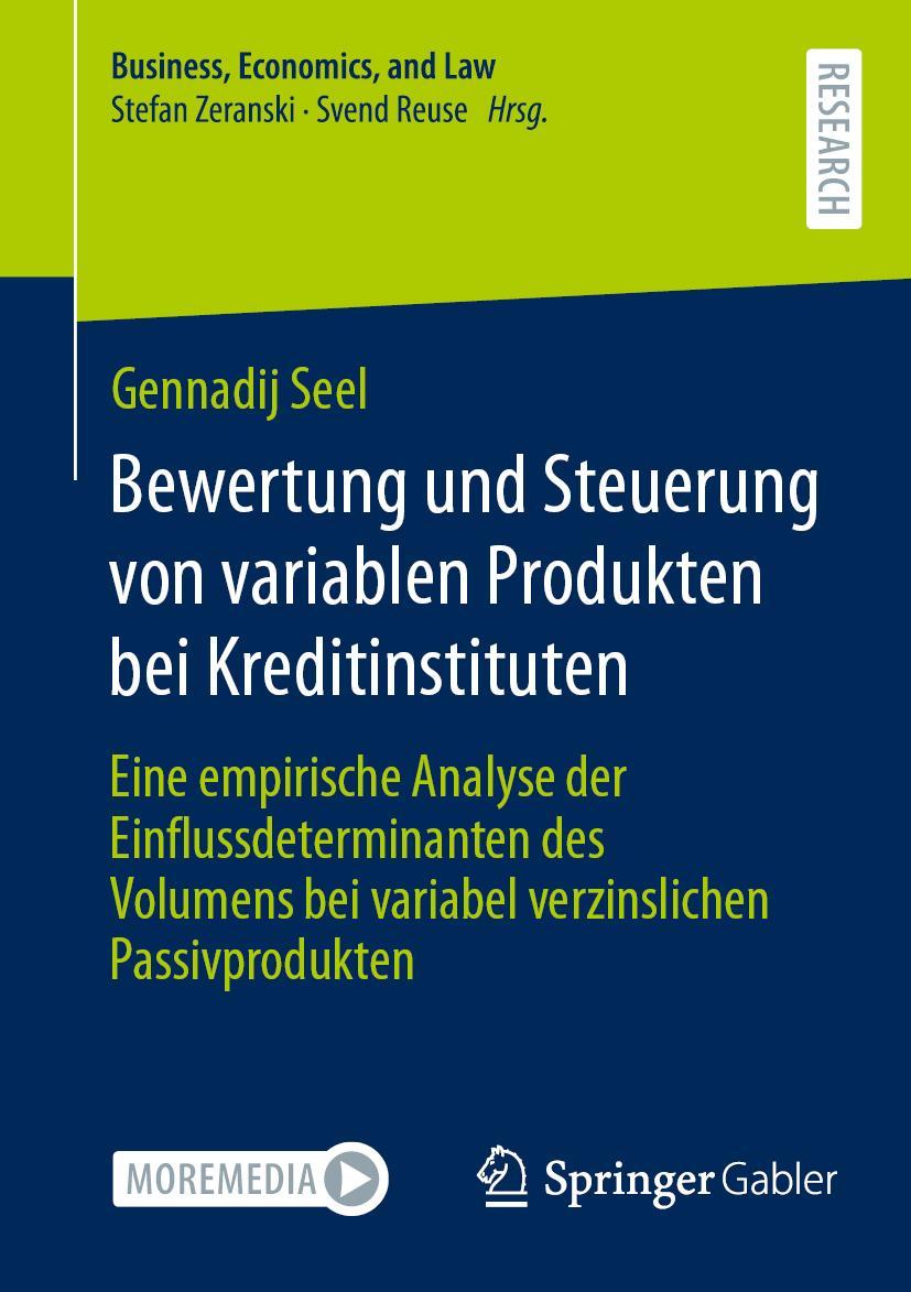 Vorderes Coverbild Bewertung und Steuerung von variablen Produkten bei Kreditinstituten