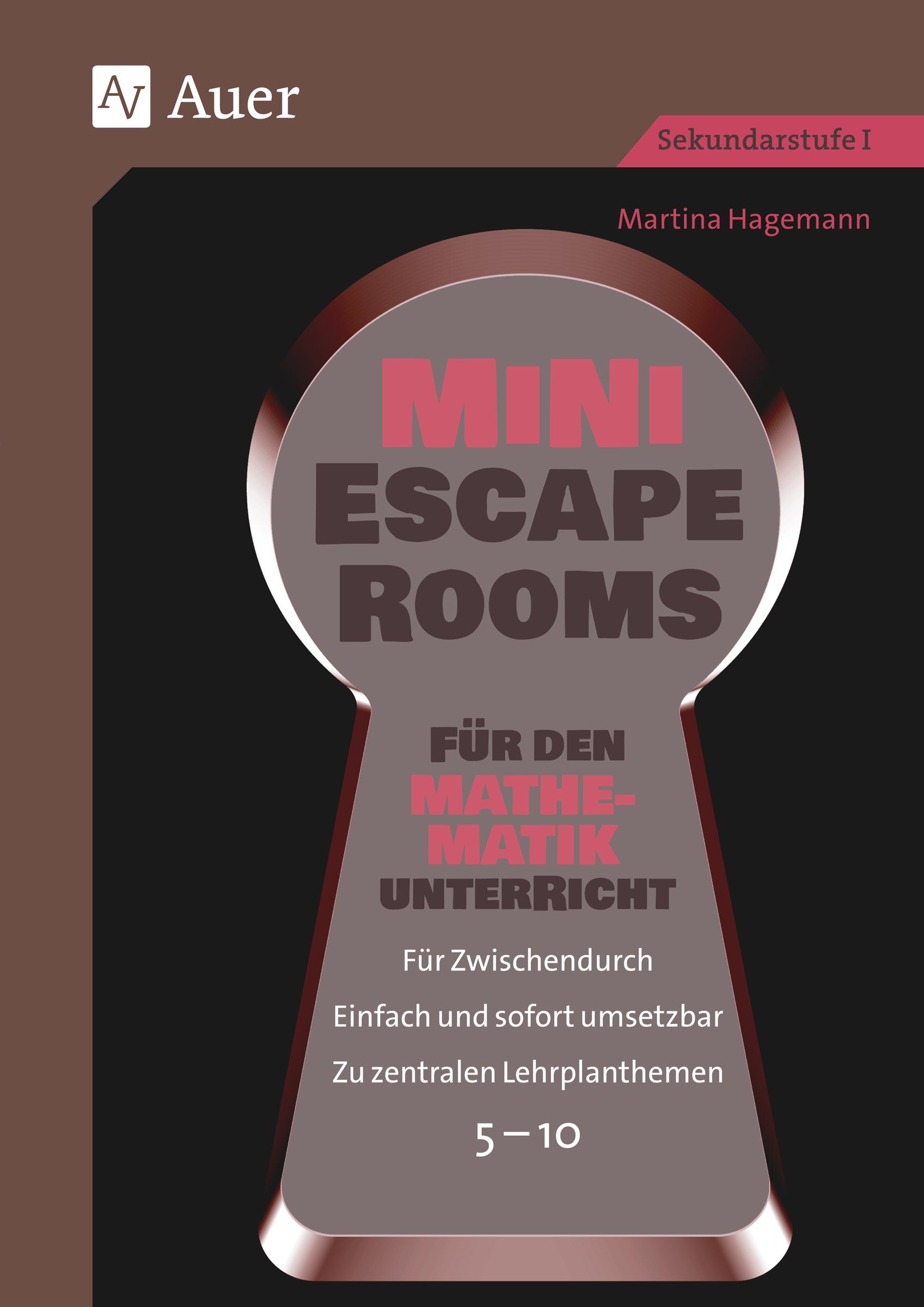 Vorderes Coverbild Mini-Escape Rooms für den Mathematikunterricht
