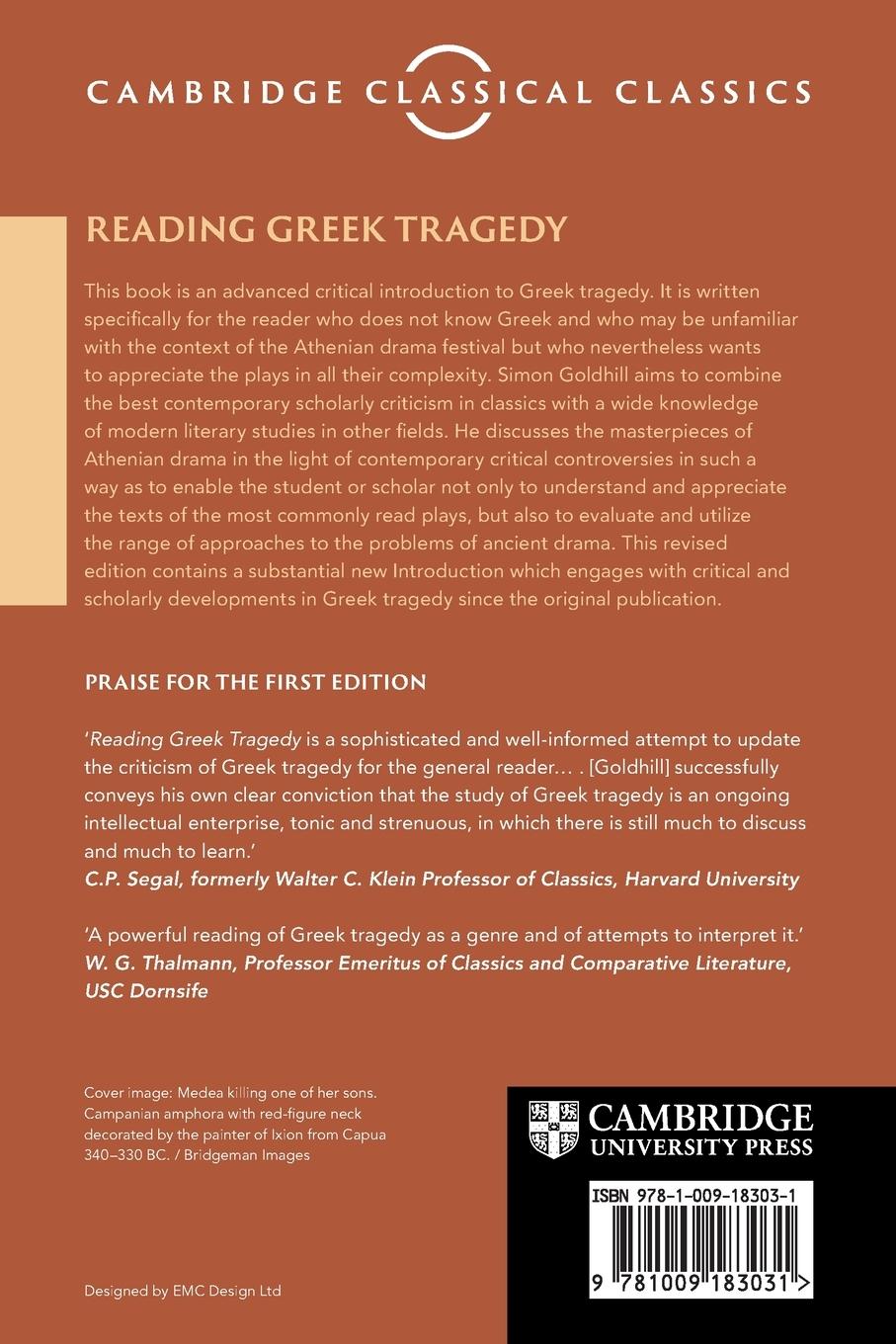 Rückseitencover Reading Greek Tragedy