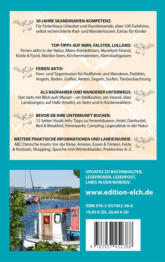 Rückseitencover Dänische Inseln 2: Møn, Falster, Lolland