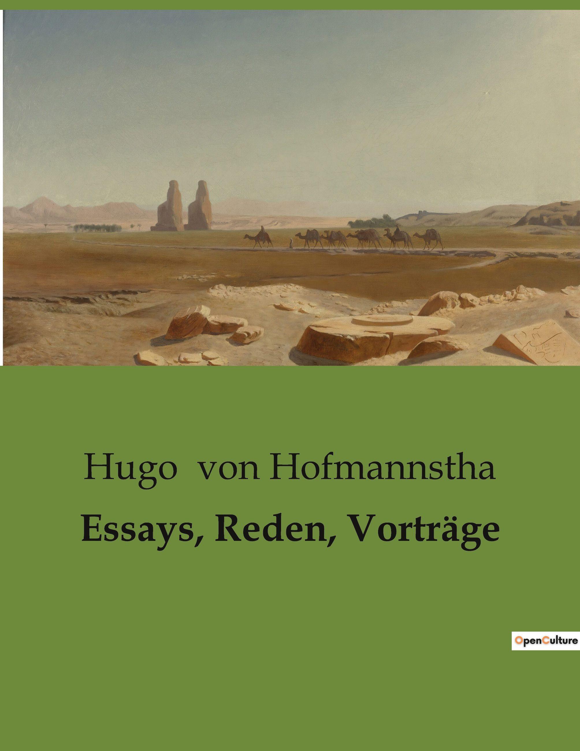 Vorderes Coverbild Essays, Reden, Vorträge