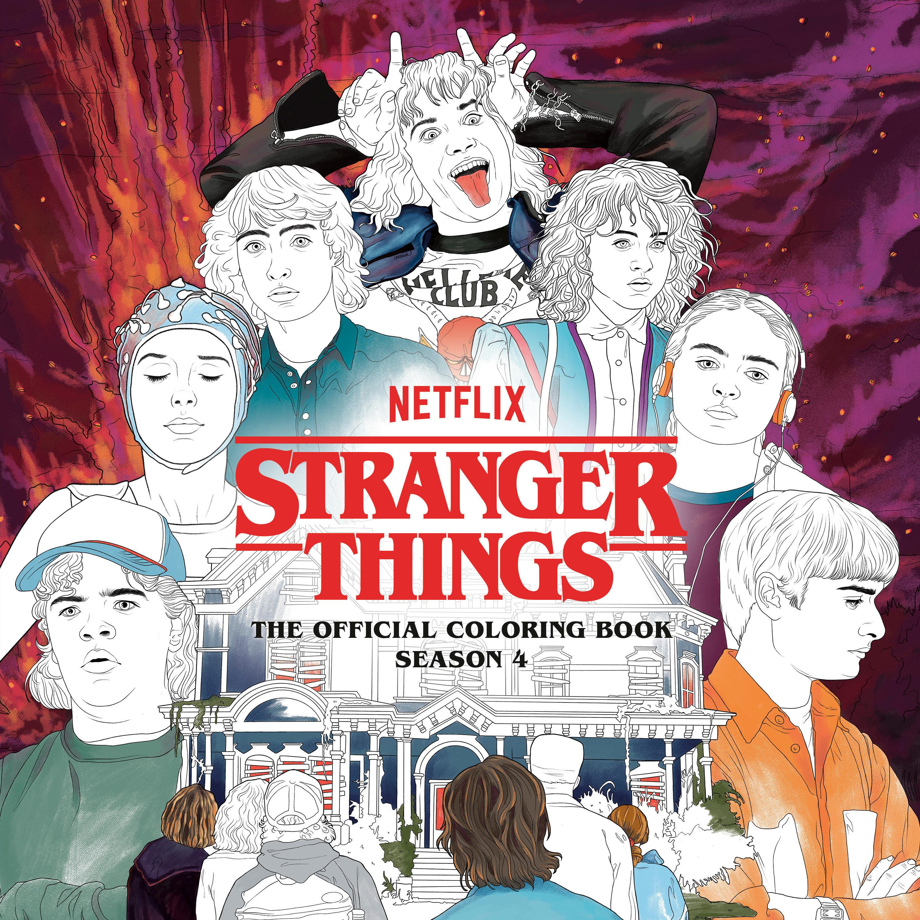 Vorderes Coverbild Stranger Things: The Official Coloring Book, Season 4