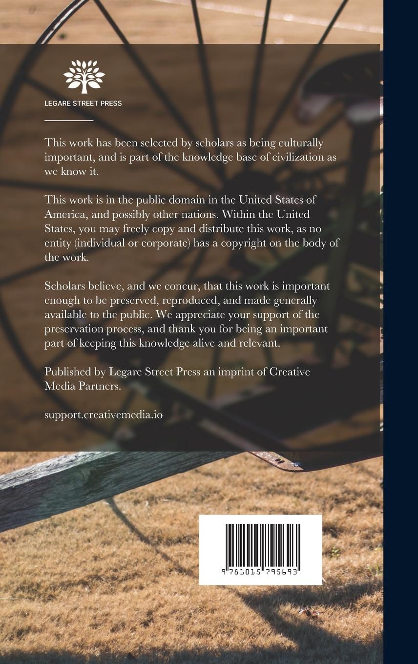 Rückseitencover Agronomy; a Course in Practical Gardening for High Schools