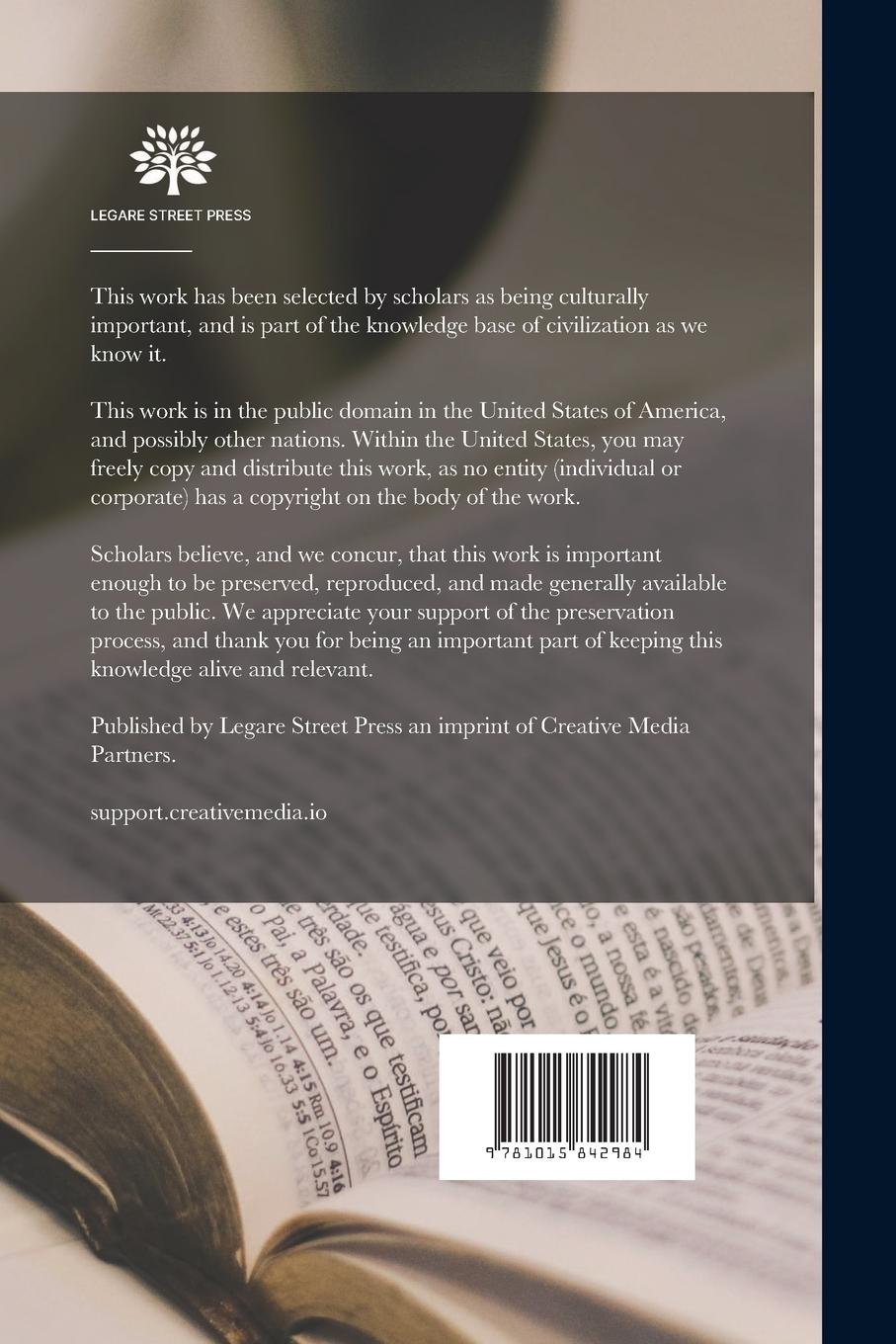 Rückseitencover The History of the Effects of Religion on Mankind in Countries Ancient and Modern Barbarous and C