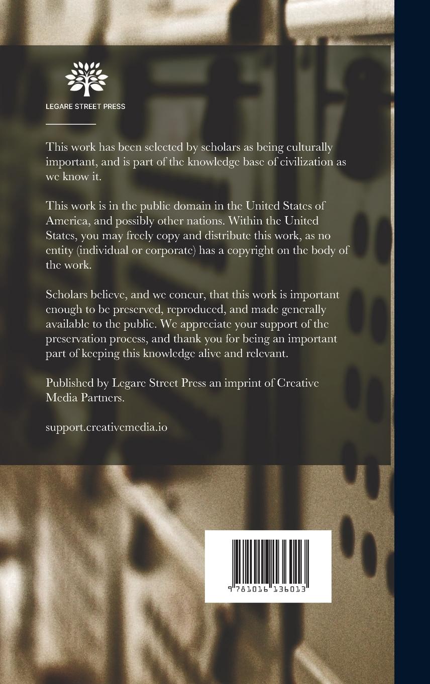 Rückseitencover Charles W. Eliot