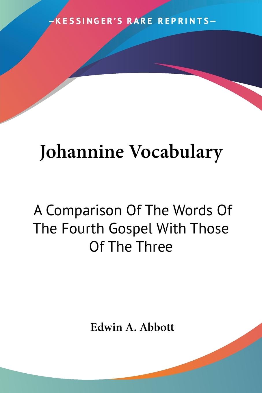Vorderes Coverbild Johannine Vocabulary