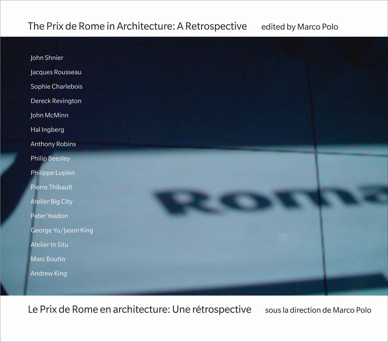 Vorderes Coverbild The Prix de Rome in Architecture