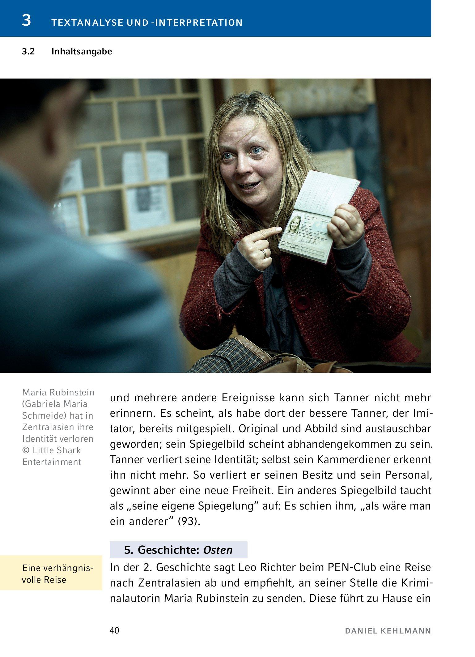 Beispielinhalt (Bild) Ruhm  - Textanalyse und Interpretation