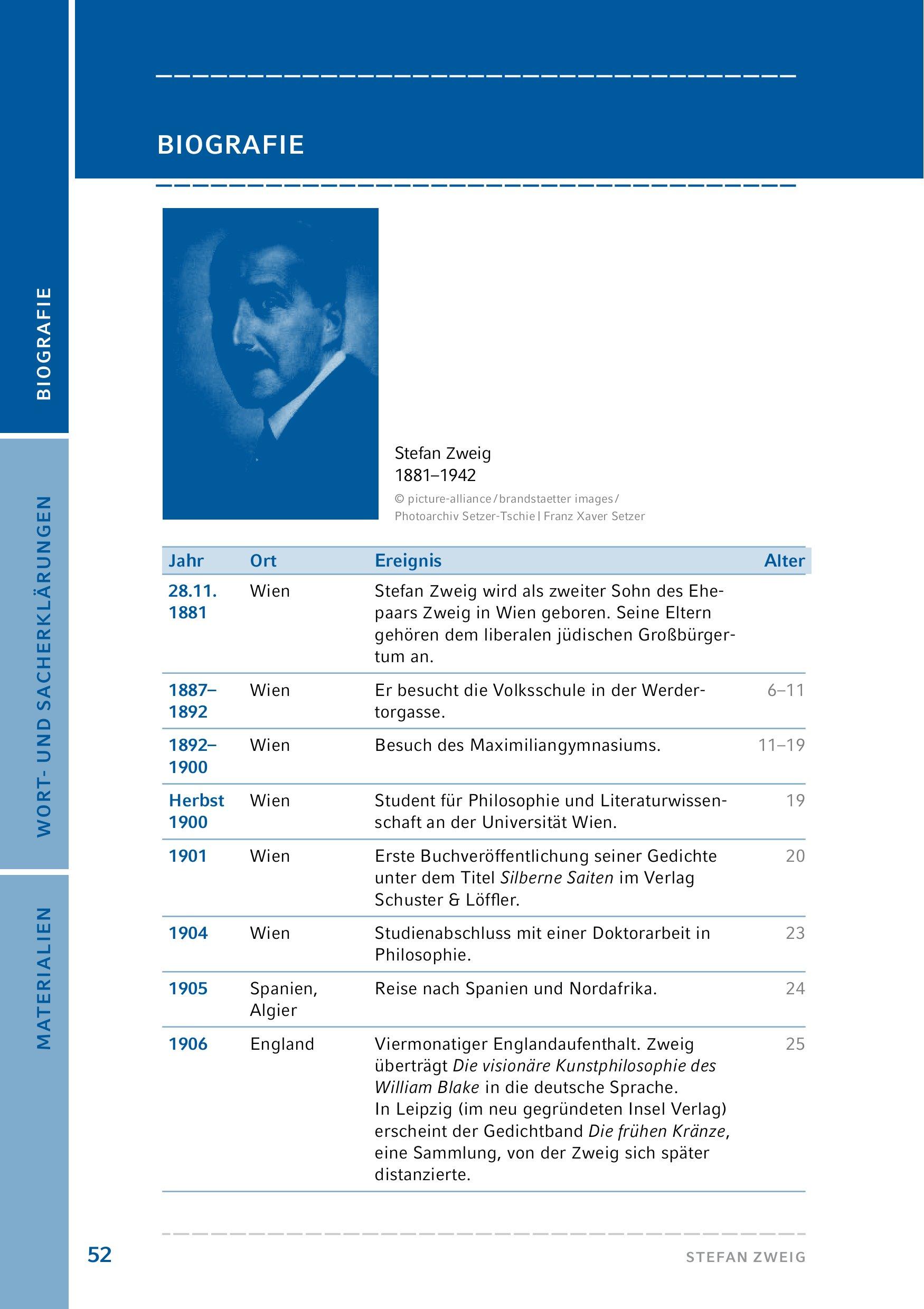 Beispielinhalt (Bild) Schachnovelle (Textausgabe)