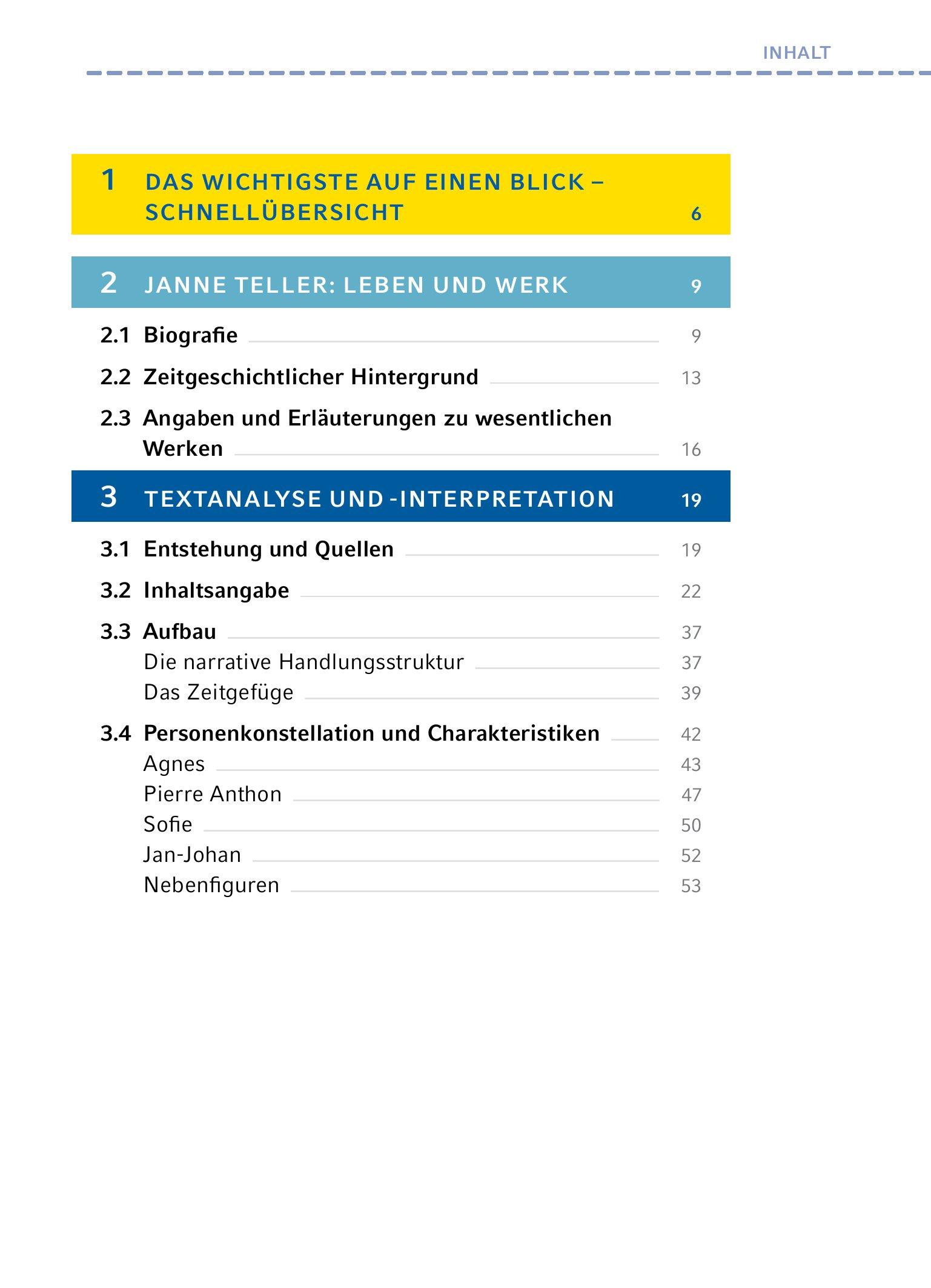 Beispielinhalt (Bild) Nichts - Textanalyse und Interpretation