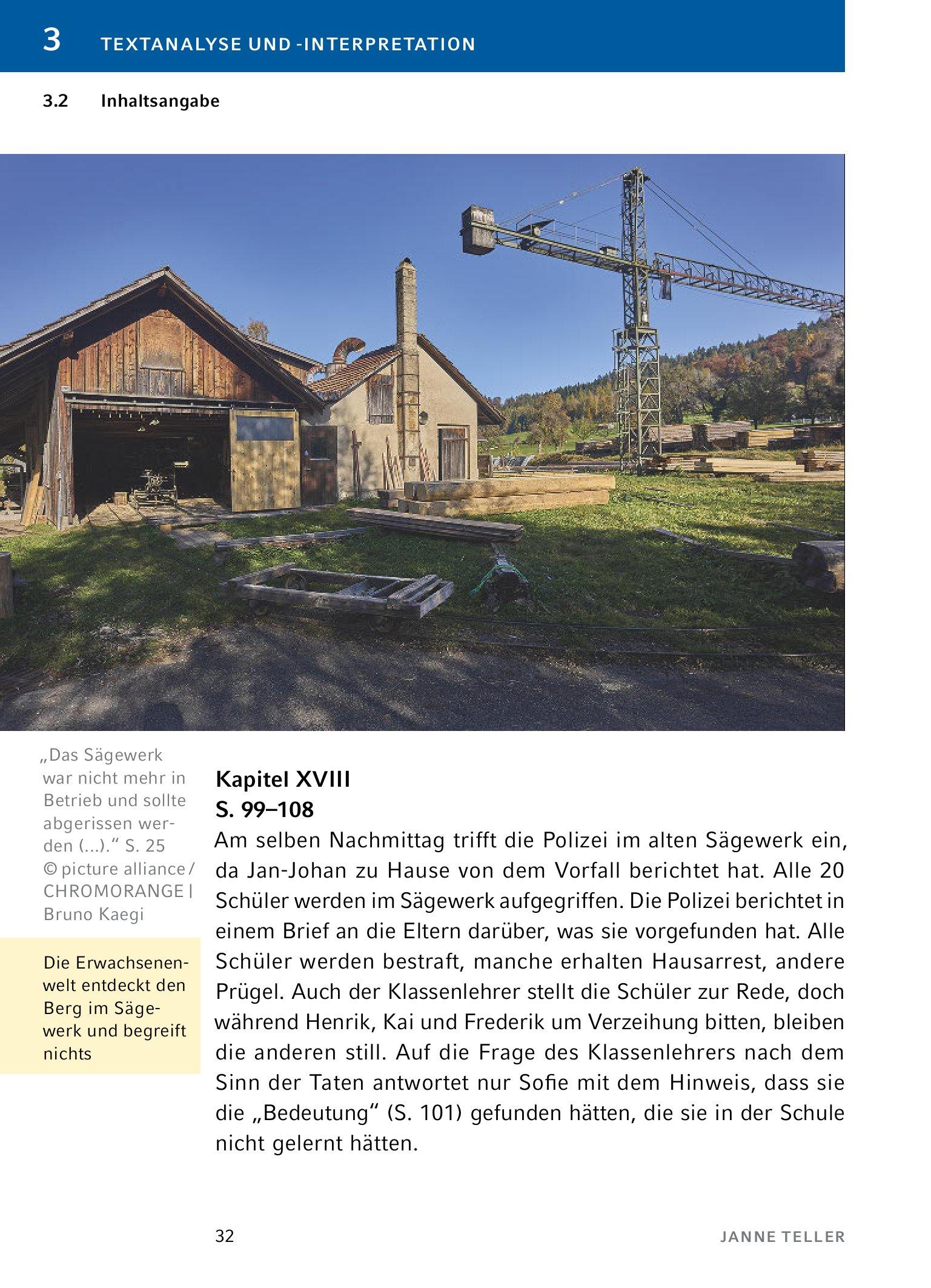 Beispielinhalt (Bild) Nichts - Textanalyse und Interpretation