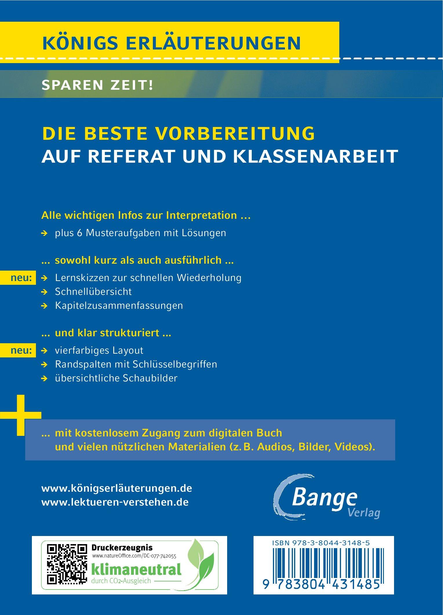 Rückseitencover Nichts - Textanalyse und Interpretation