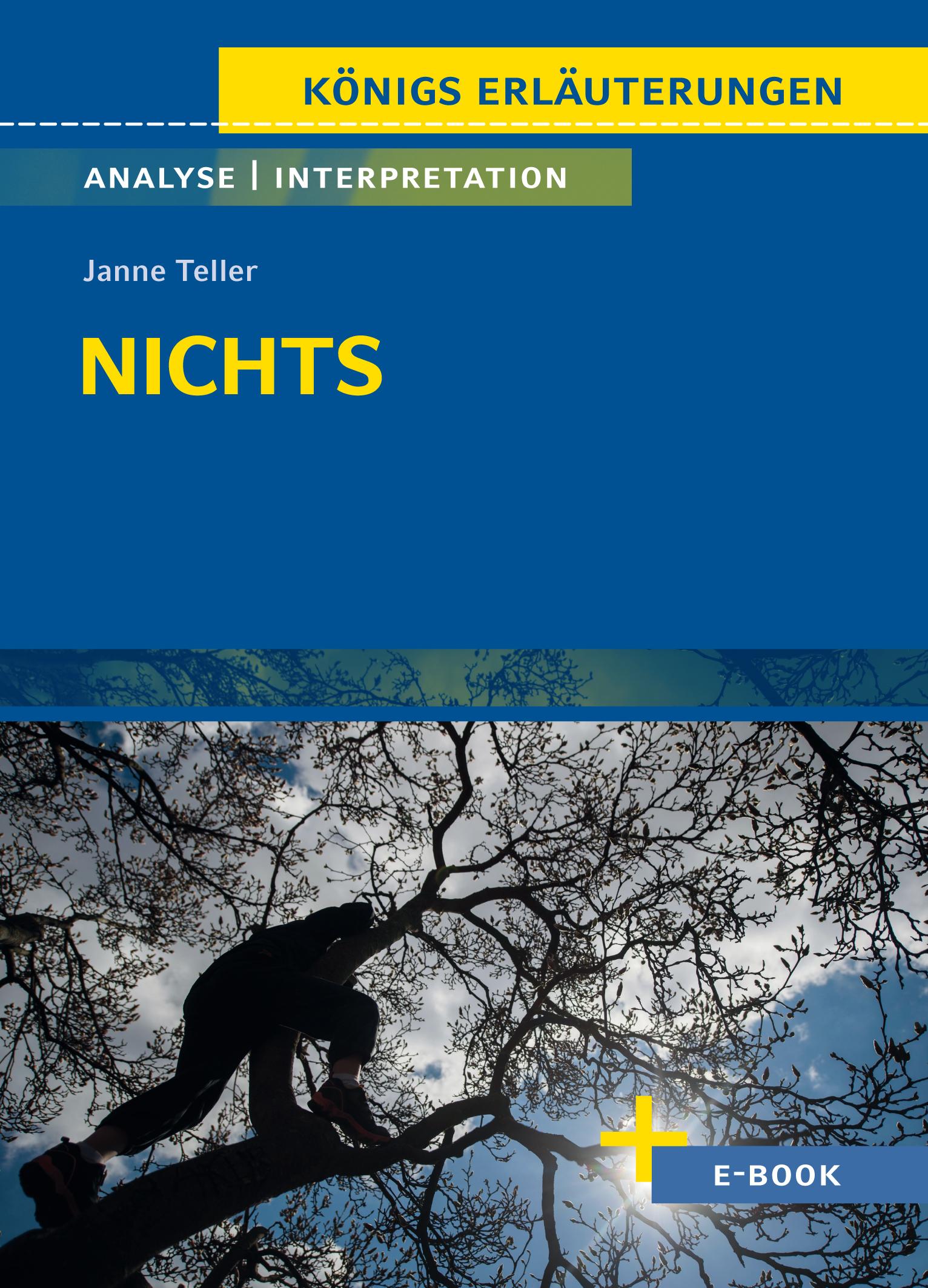 Vorderes Coverbild Nichts - Textanalyse und Interpretation