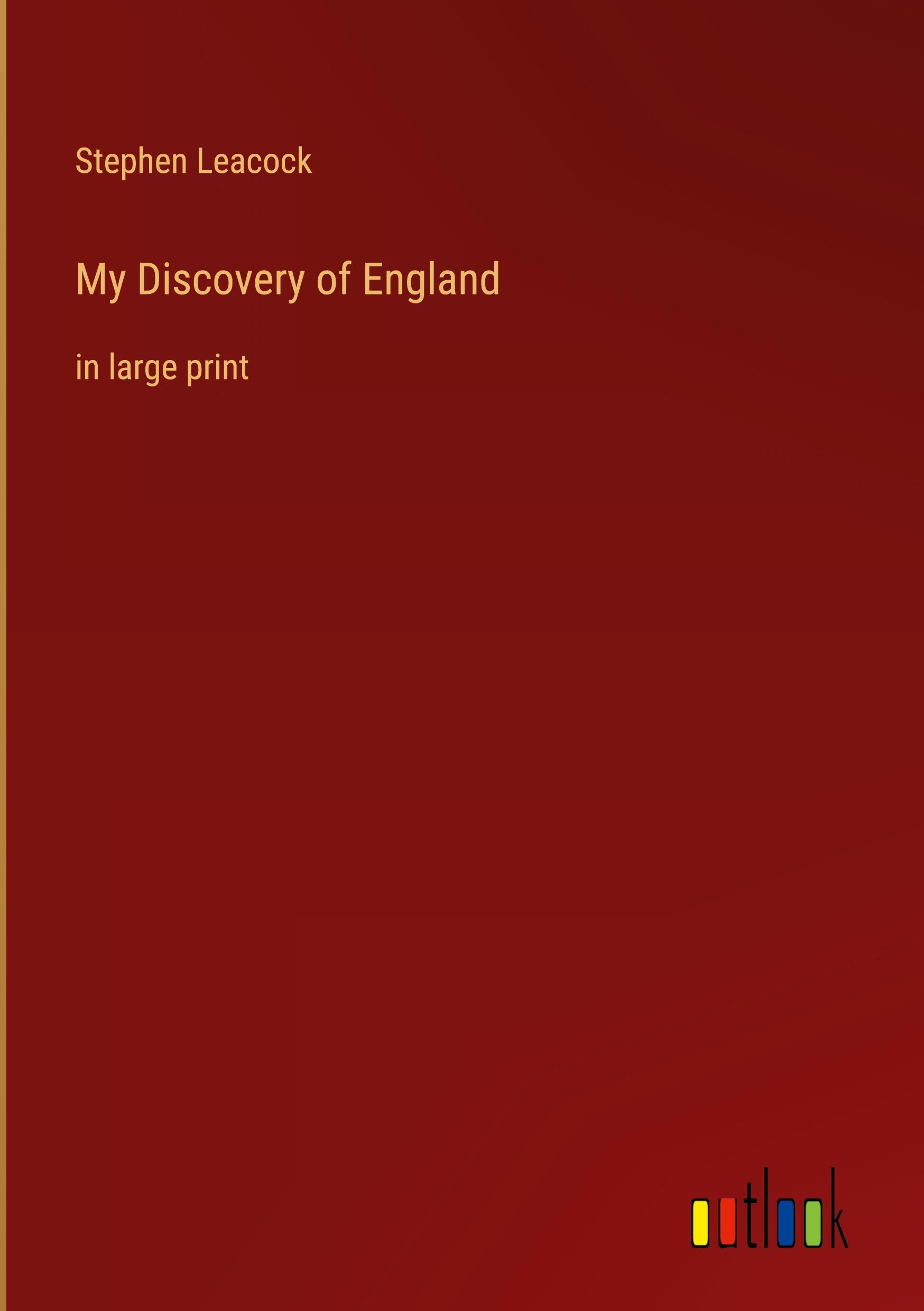 Vorderes Coverbild My Discovery of England