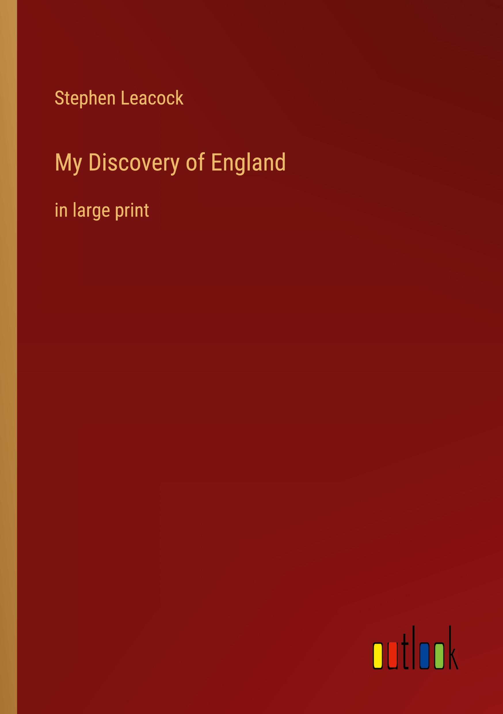 Vorderes Coverbild My Discovery of England