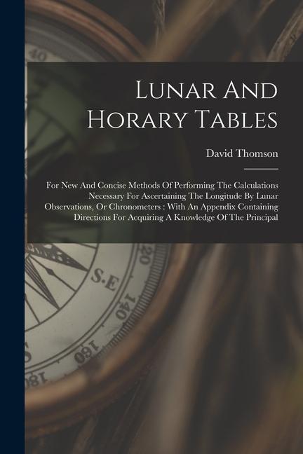 Vorderes Coverbild Lunar And Horary Tables