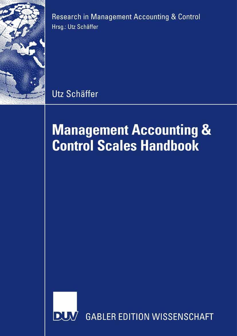 Vorderes Coverbild Management Accounting & Control Scales Handbook