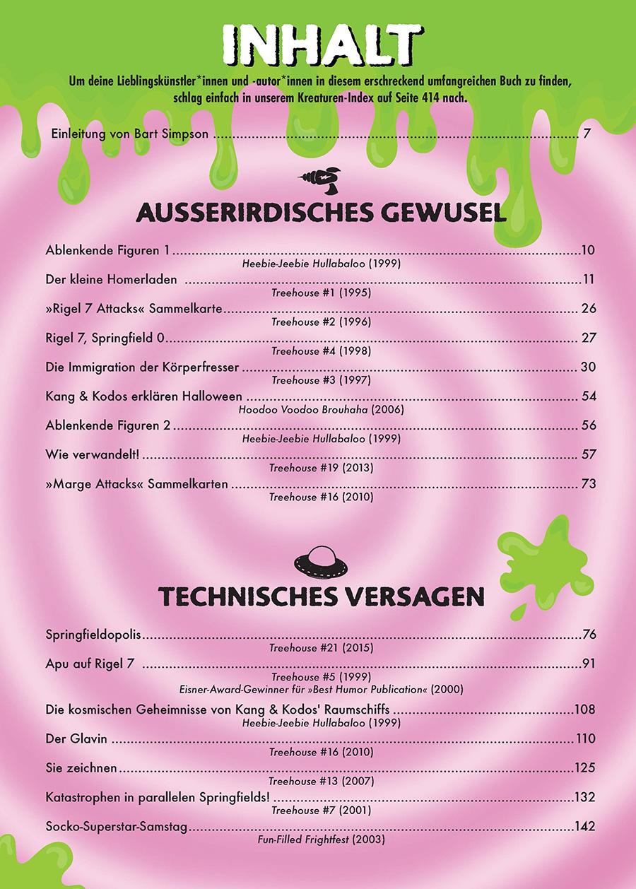 Beispielinhalt (Bild) The Simpsons: Treehouse of Horror Necronomnibus. Band 1