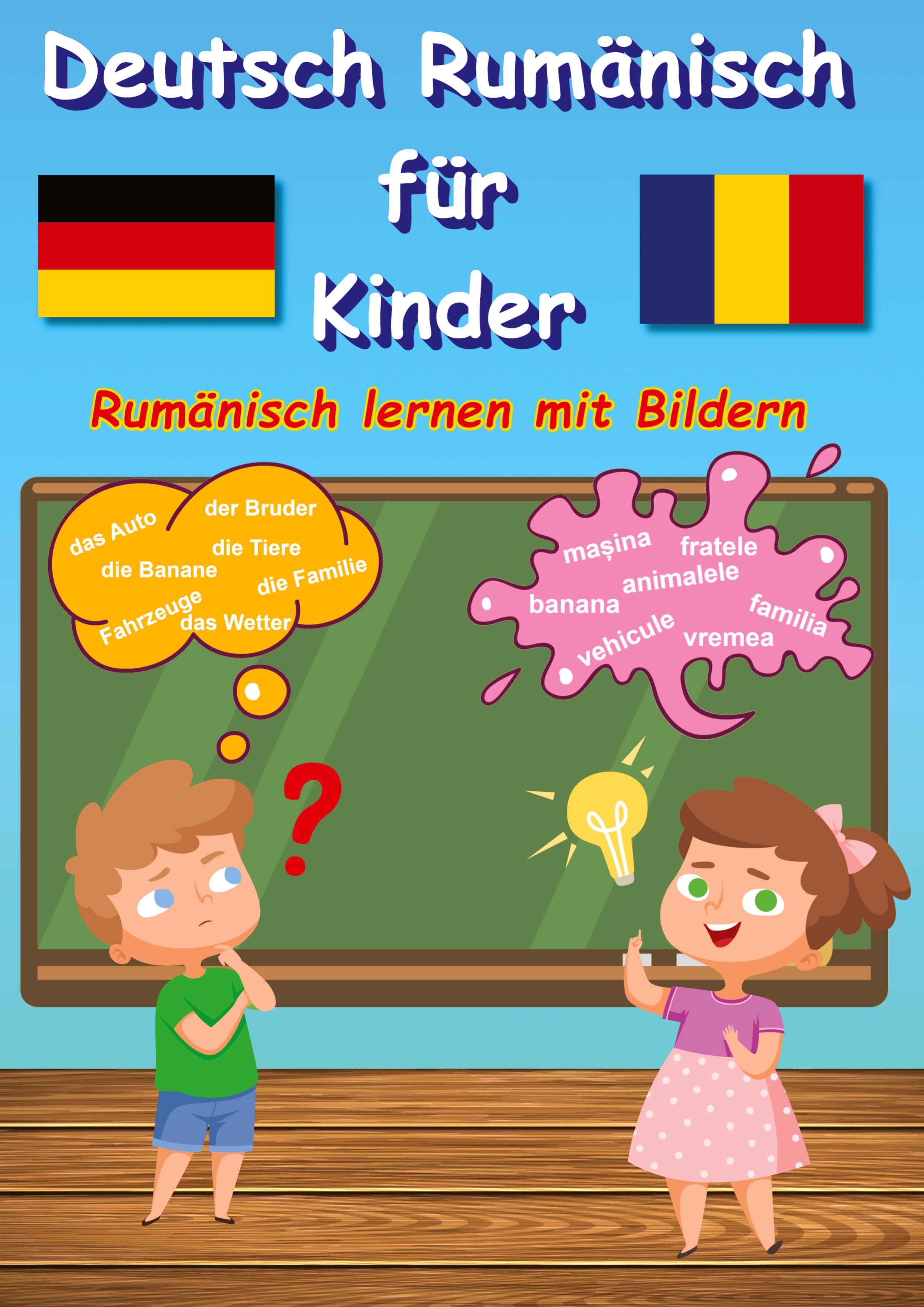 Vorderes Coverbild Bildwörterbuch Deutsch Rumänisch für Kinder