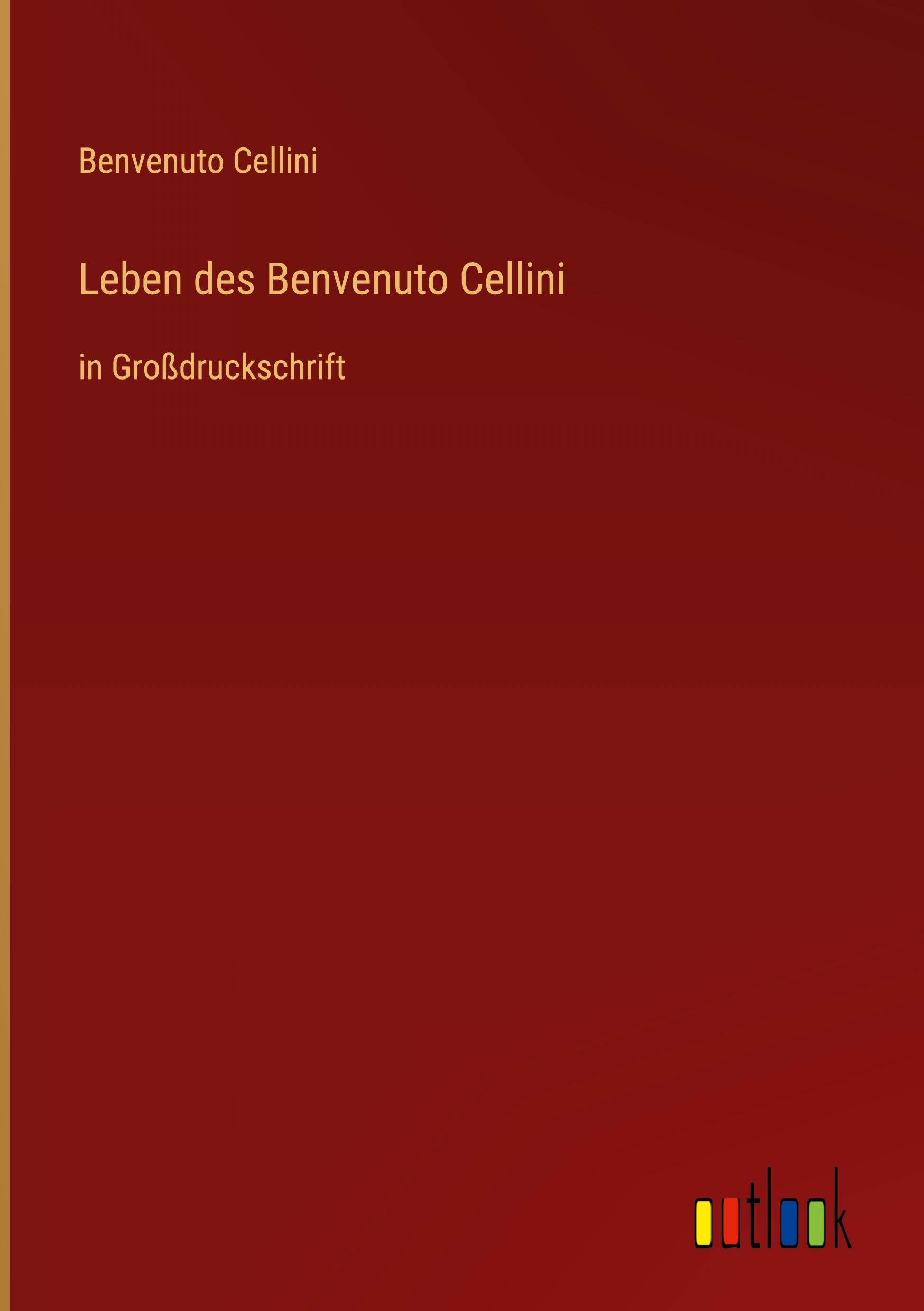 Vorderes Coverbild Leben des Benvenuto Cellini