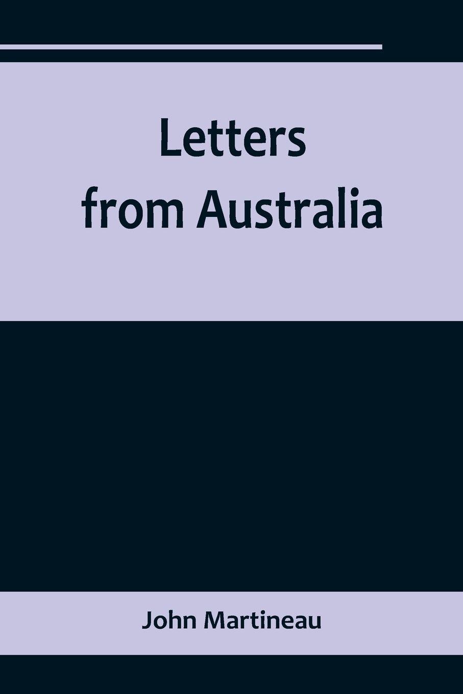 Vorderes Coverbild Letters from Australia