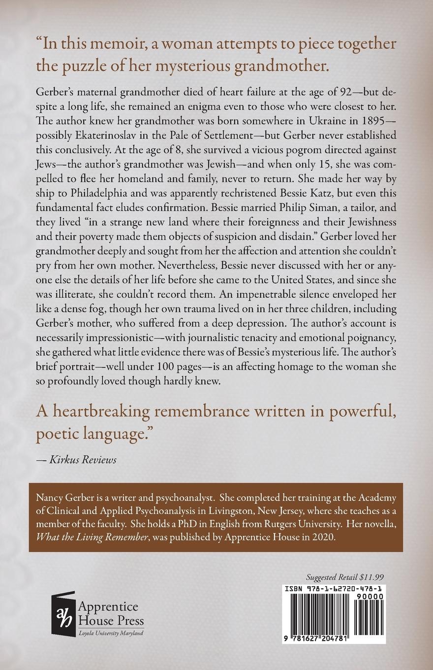 Rückseitencover Burnt Toast: A Memoir of My Immigrant Grandmother