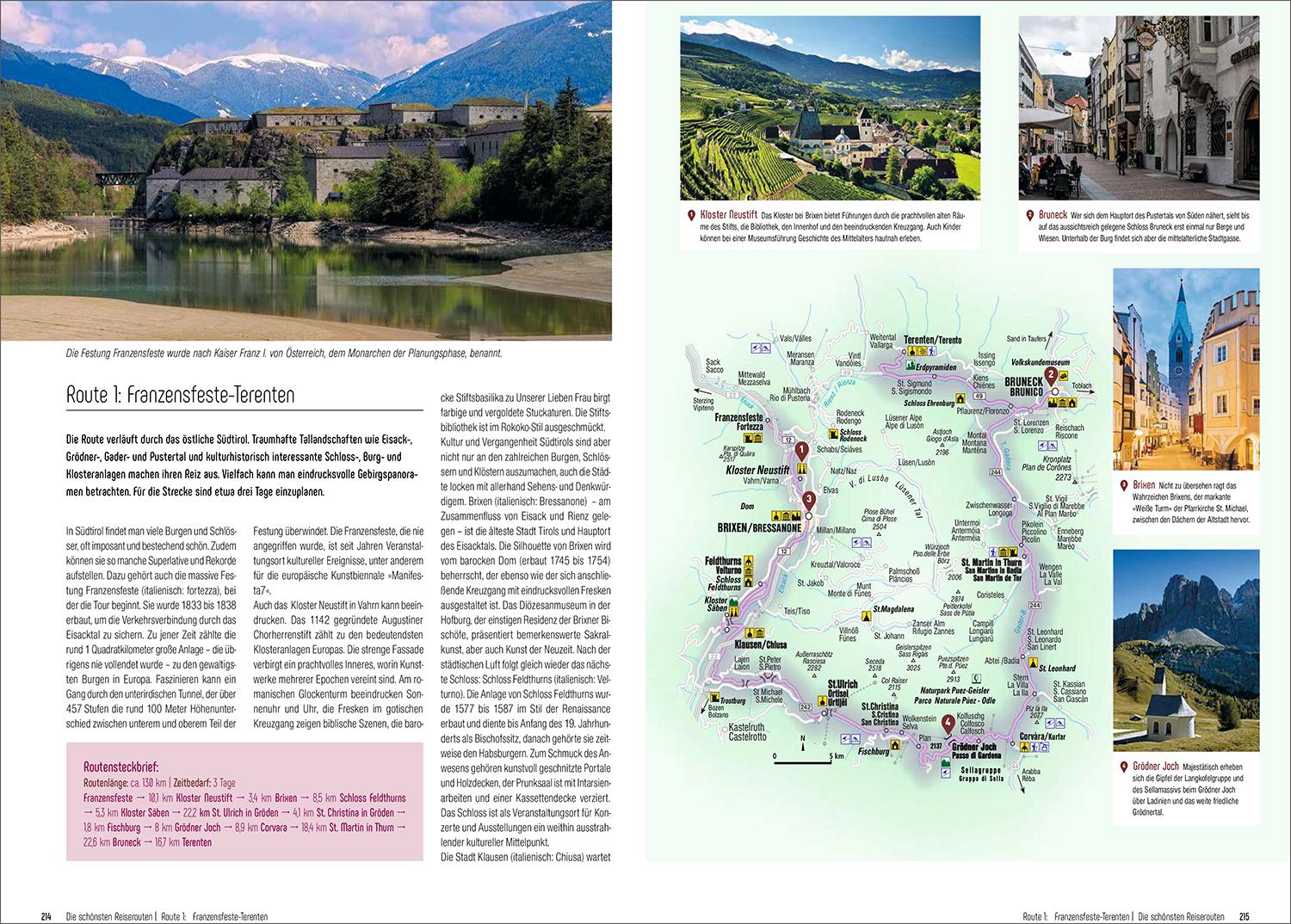 Beispielinhalt (Bild) KUNTH Unterwegs in Südtirol und den Dolomiten