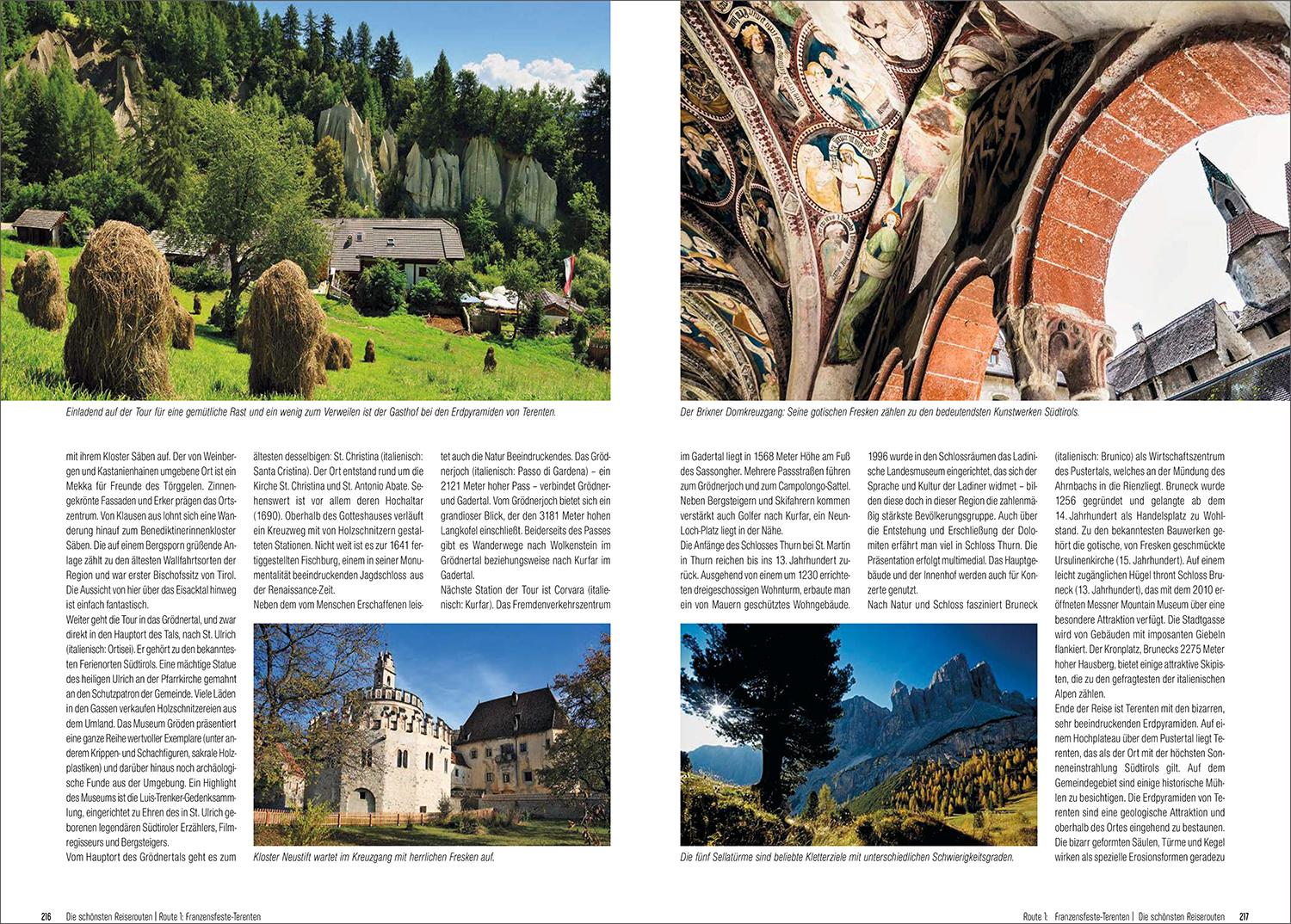 Beispielinhalt (Bild) KUNTH Unterwegs in Südtirol und den Dolomiten