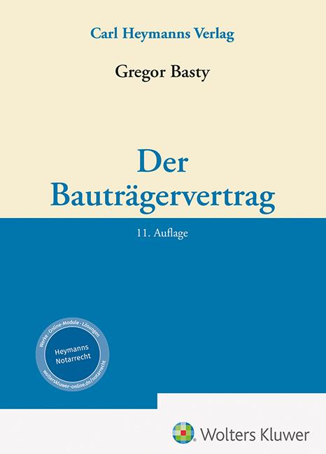 Vorderes Coverbild Der Bauträgervertrag