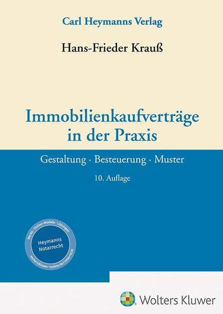 Vorderes Coverbild Immobilienkaufverträge in der Praxis
