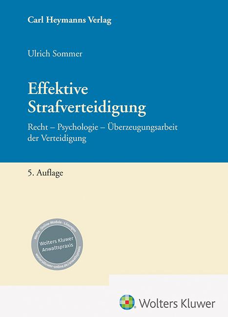Vorderes Coverbild Effektive Strafverteidigung