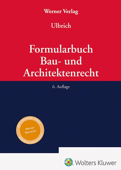 Vorderes Coverbild Formularbuch Bau- und Architektenrecht