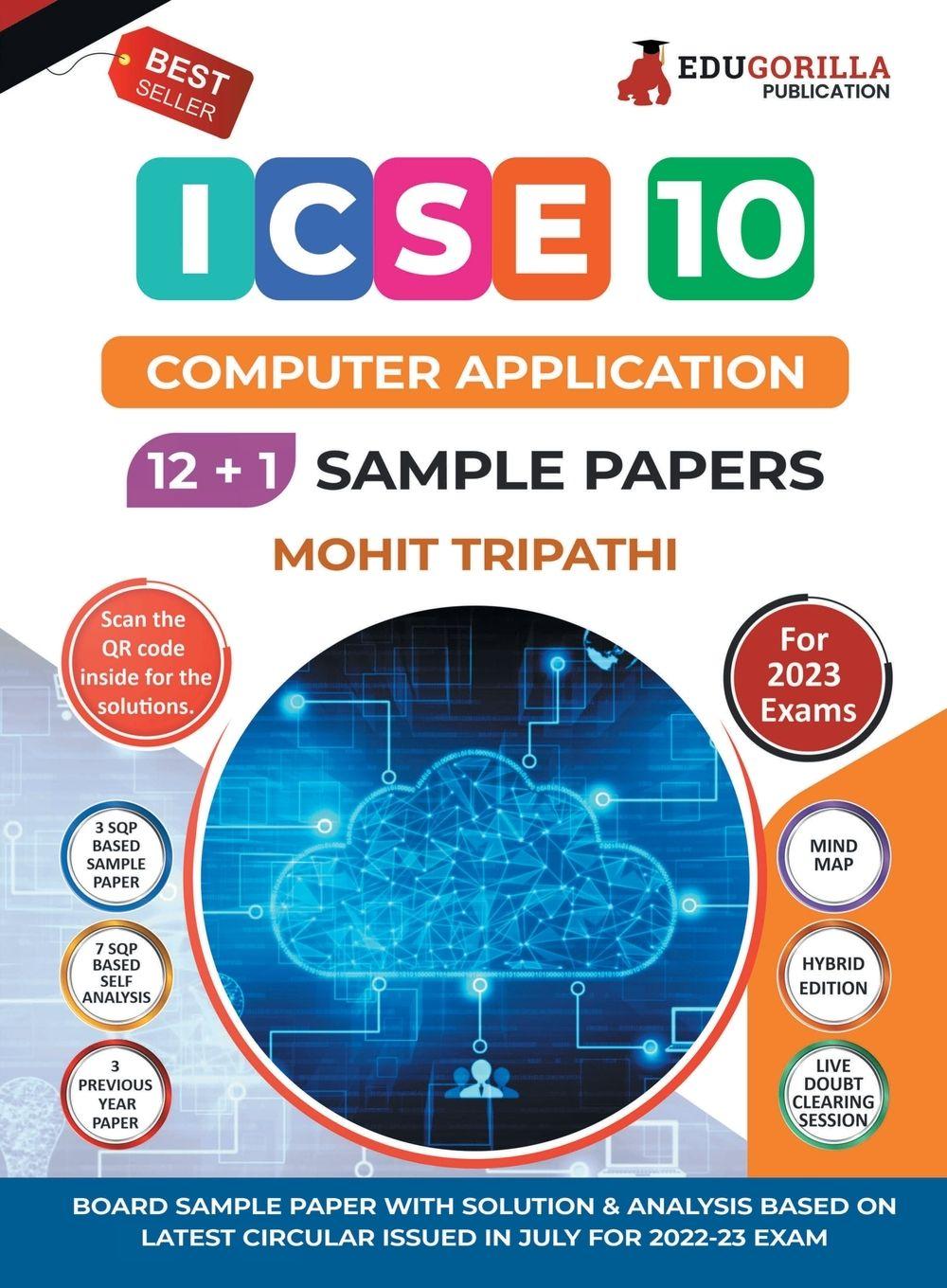 Vorderes Coverbild ICSE Class X -Computer Application Sample Paper Book | 12 +1 Sample Paper | According to the latest syllabus prescribed by CISCE