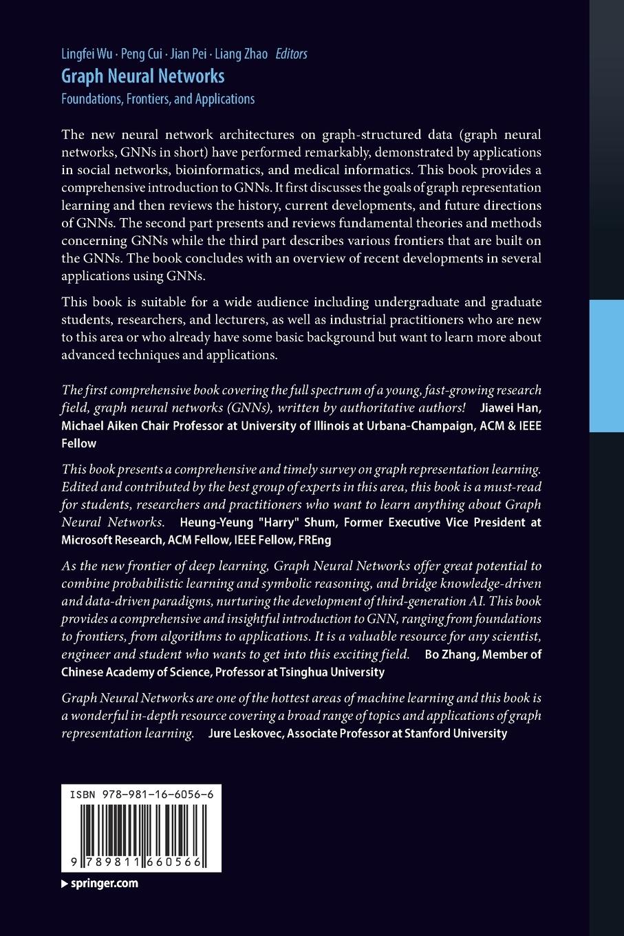 Rückseitencover Graph Neural Networks: Foundations, Frontiers, and Applications