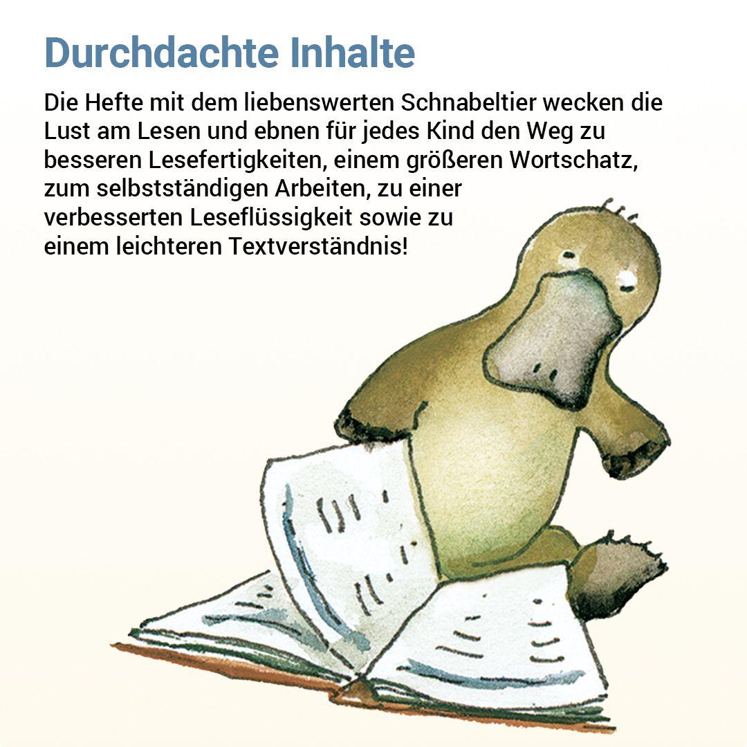 Beispielinhalt (Bild) Lesen mit Rico Schnabel, Heft 1: Silben