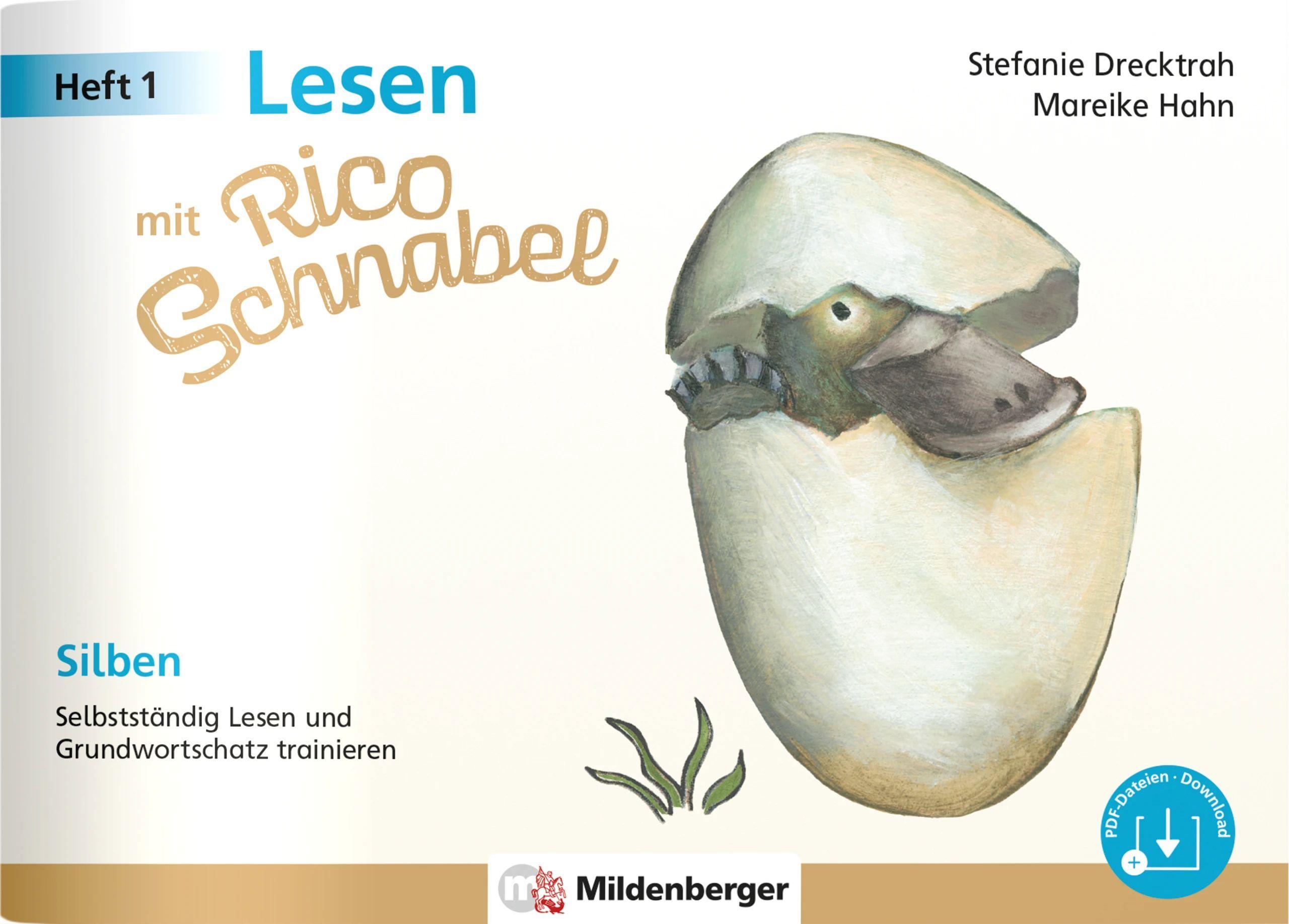 Vorderes Coverbild Lesen mit Rico Schnabel, Heft 1: Silben