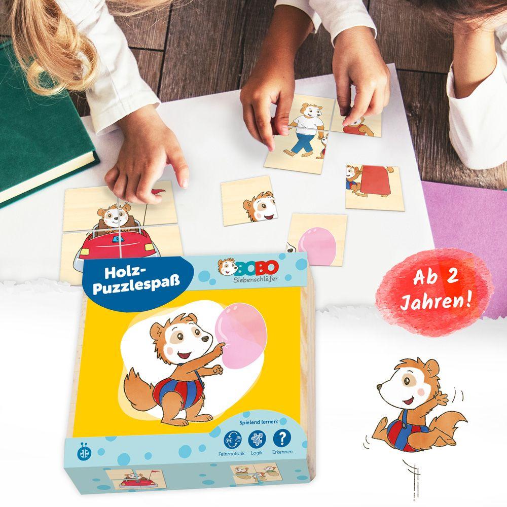 Beispielinhalt (Bild) Trötsch Bobo Siebenschläfer Erster Puzzlespaß Holzpuzzle