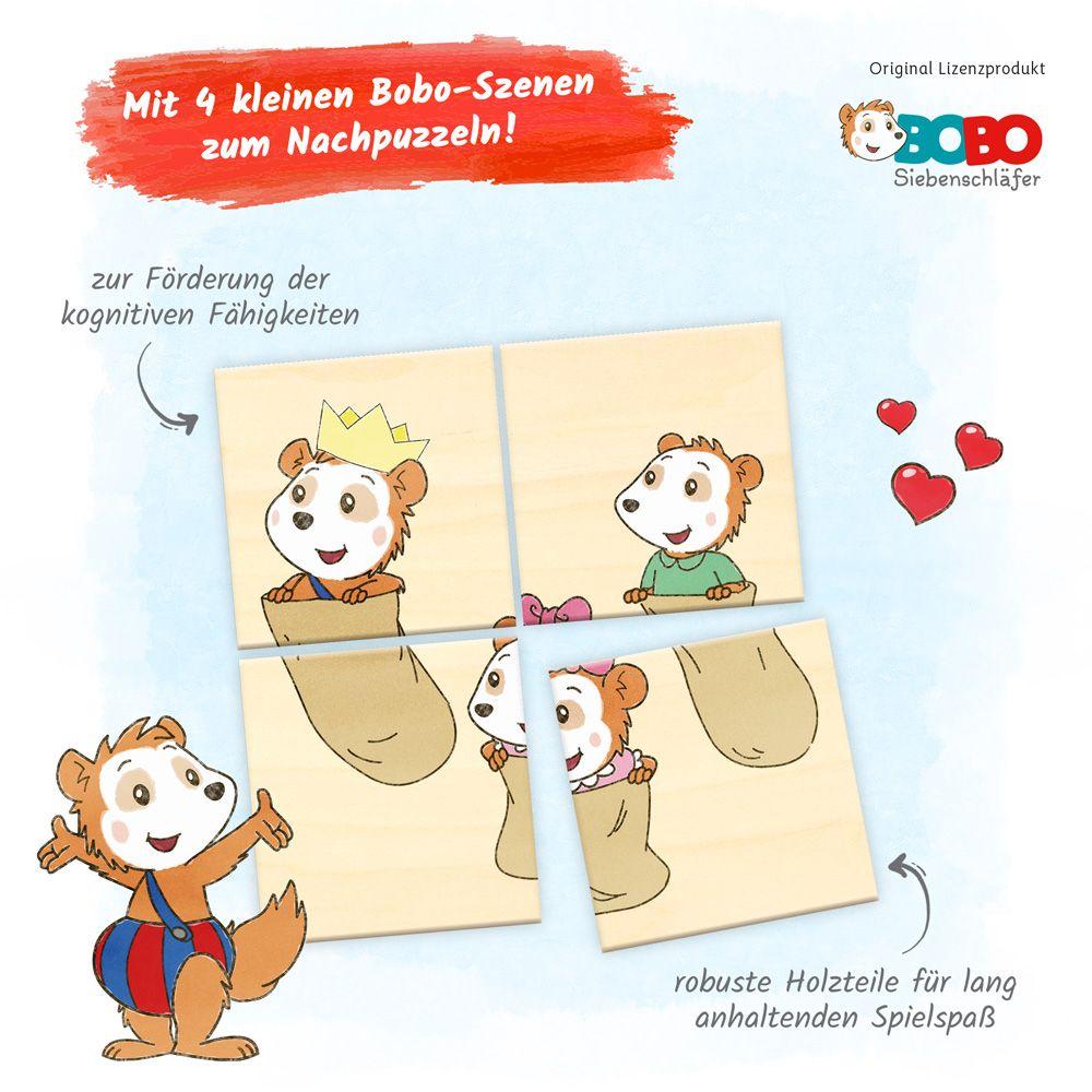 Beispielinhalt (Bild) Trötsch Bobo Siebenschläfer Erster Puzzlespaß Holzpuzzle