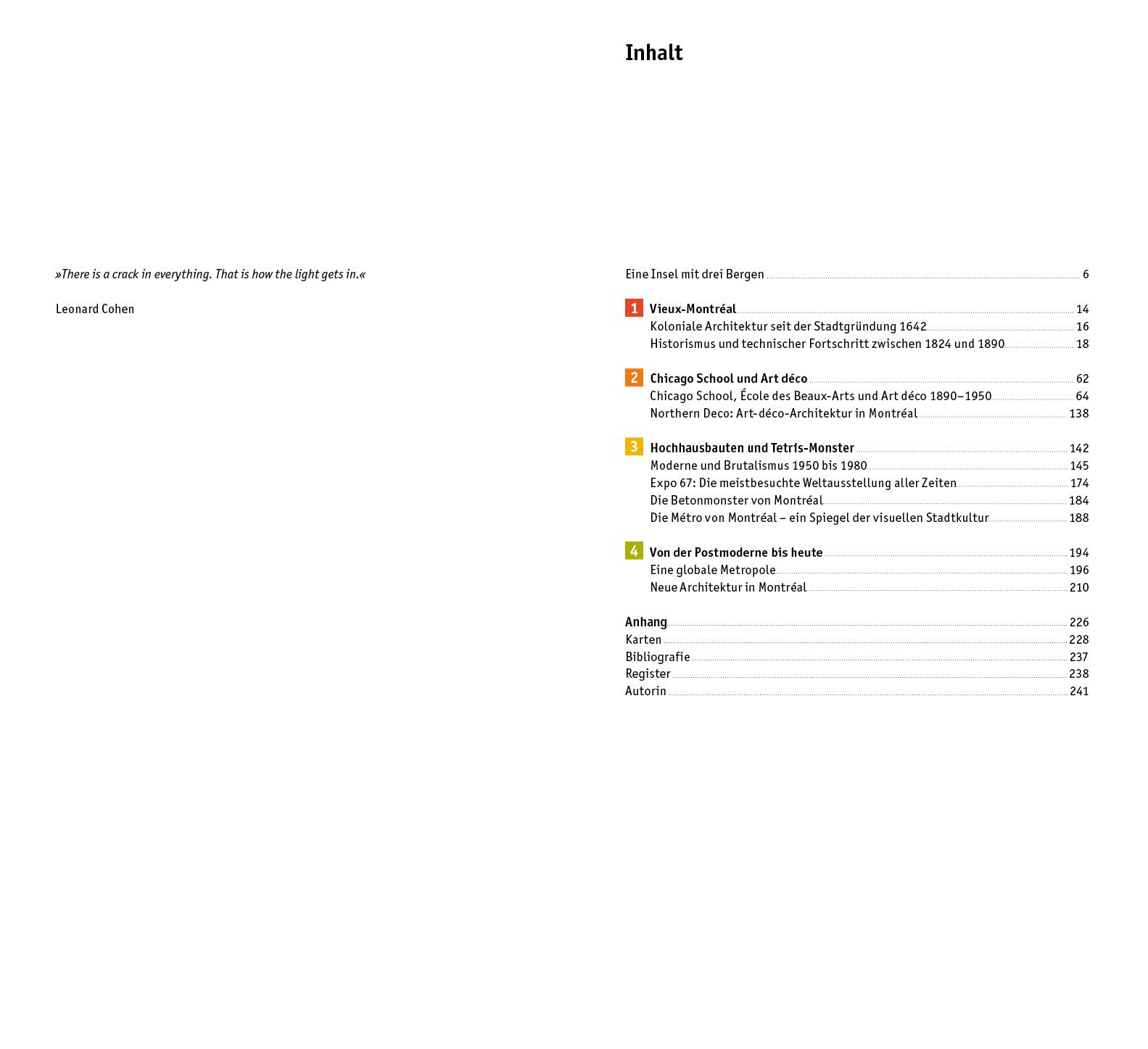 Beispielinhalt (Bild) Montréal. Architekturführer