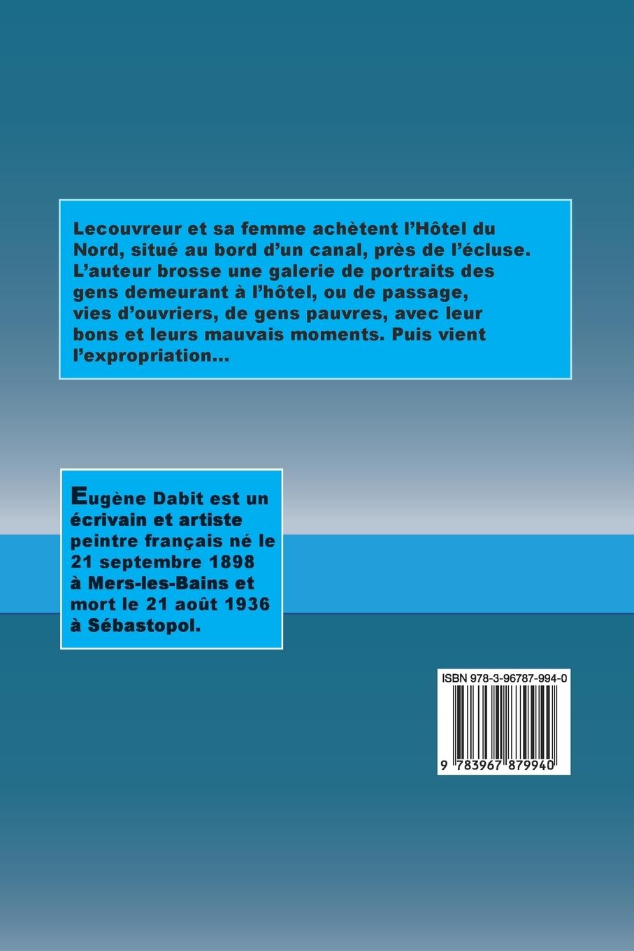 Rückseitencover L'Hôtel du Nord