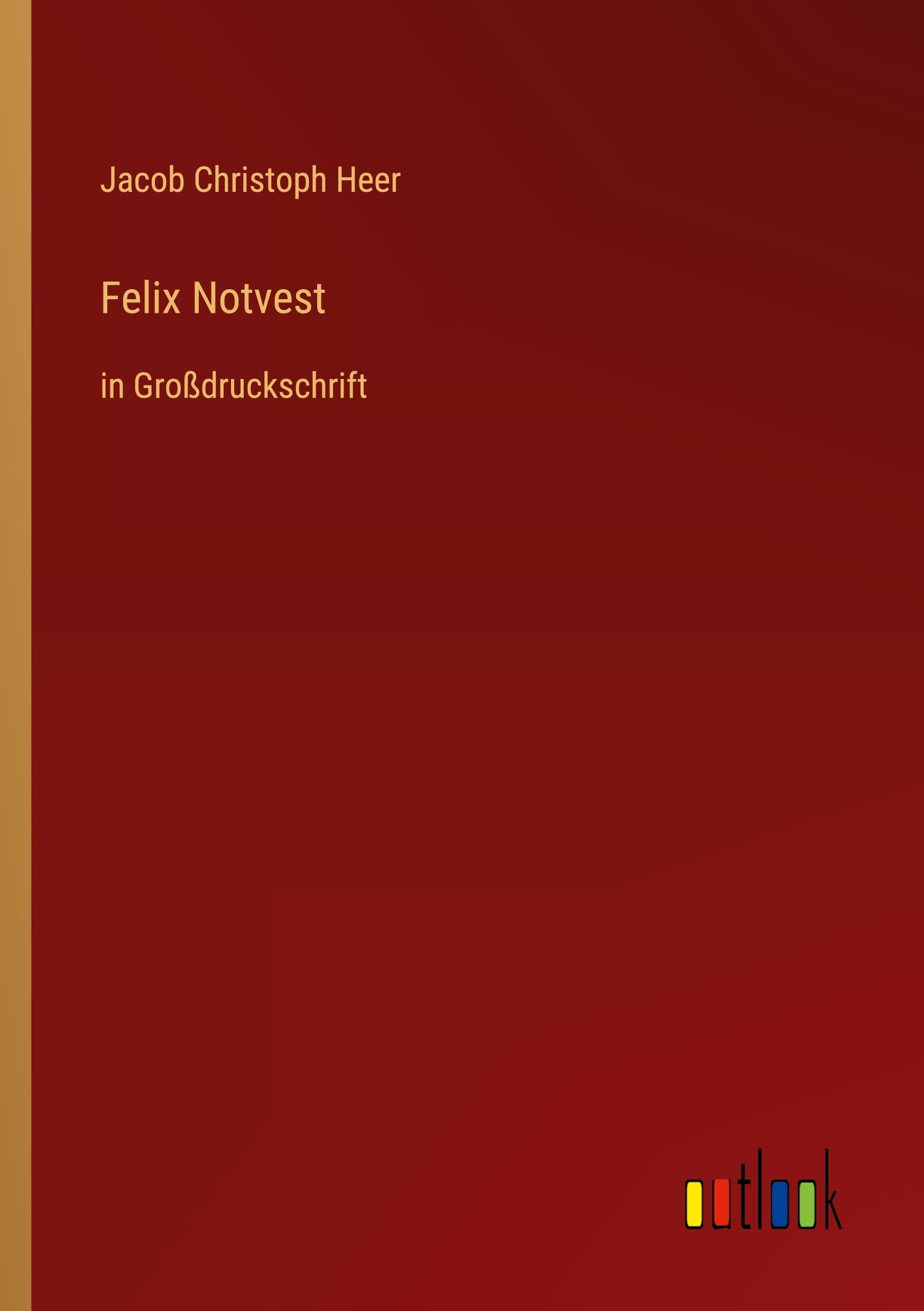 Vorderes Coverbild Felix Notvest