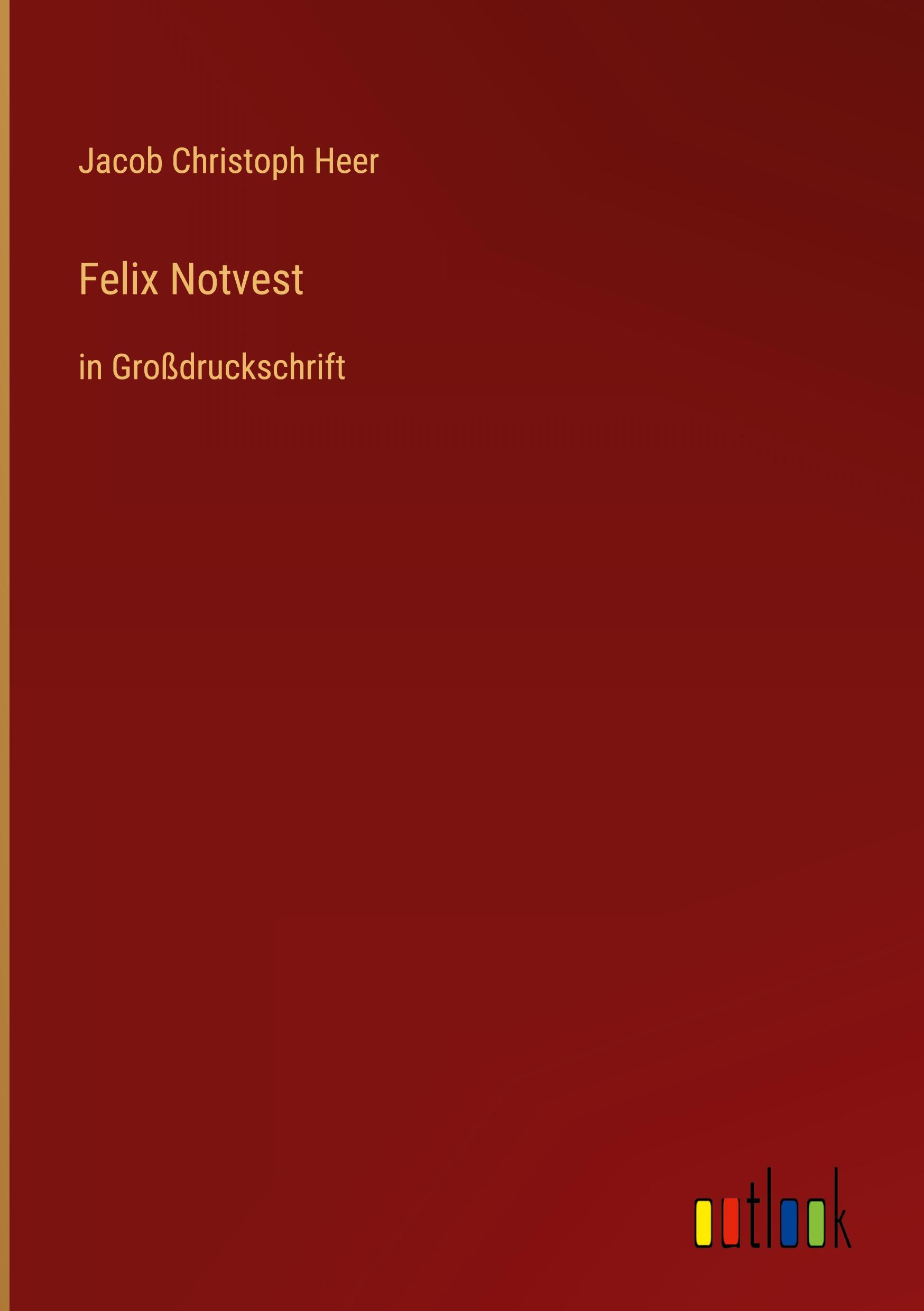 Vorderes Coverbild Felix Notvest