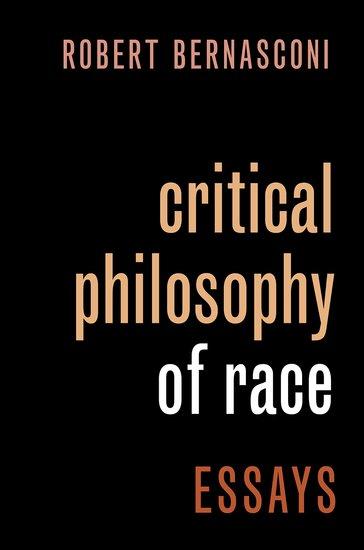 Vorderes Coverbild Critical Philosophy of Race