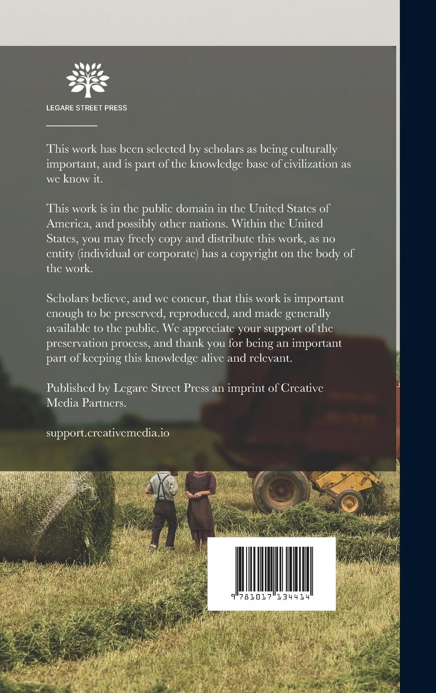 Rückseitencover The Colonial History of Vincennes, Under the French, British, and American Governments: From Its First Settlement Down to the Territorial Administrati