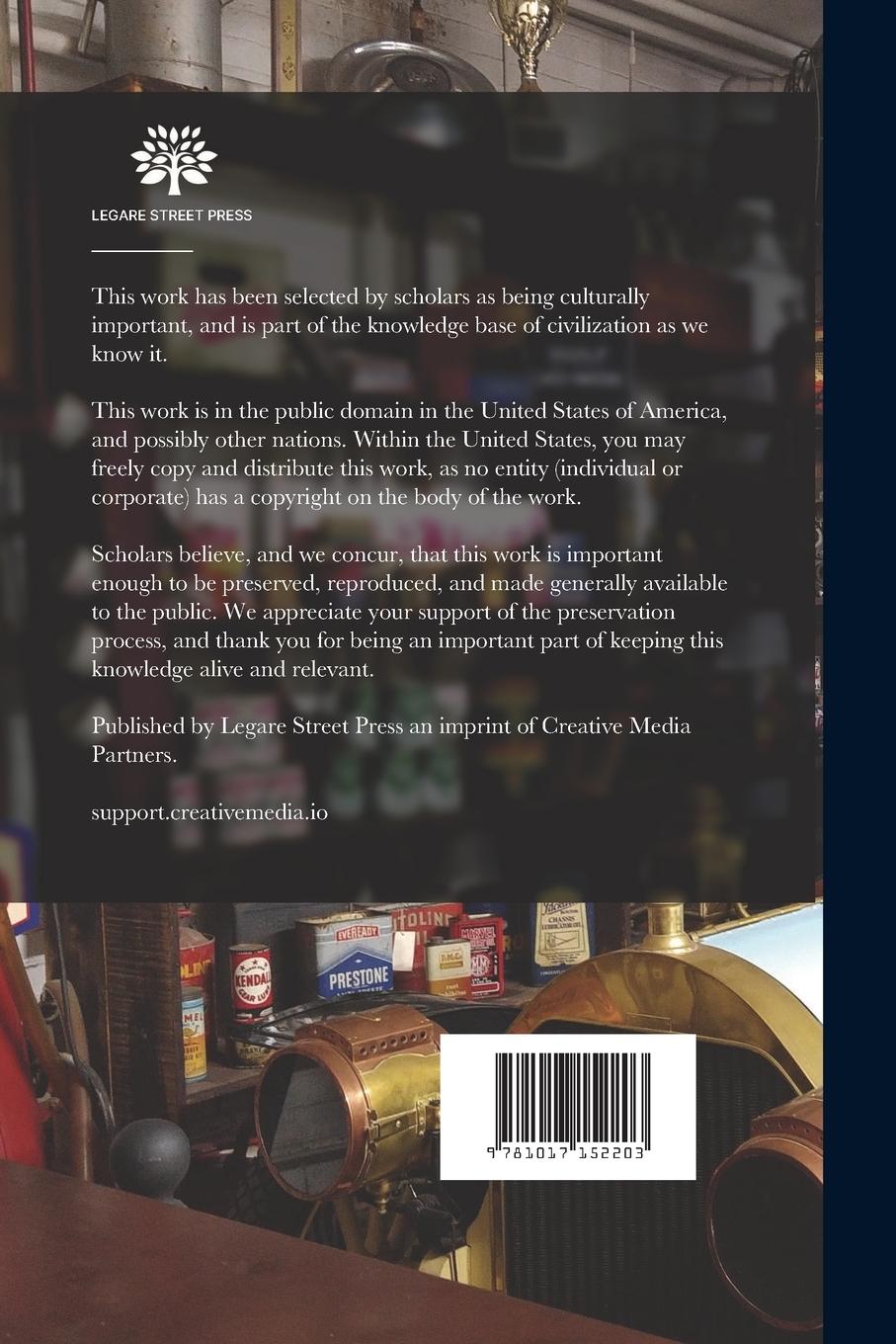 Rückseitencover Automobile Starting, Lighting and Ignition: Elementary Principles, Practical Application, Wiring Diagrams and Repair Hints; a Complete Exposition Expl