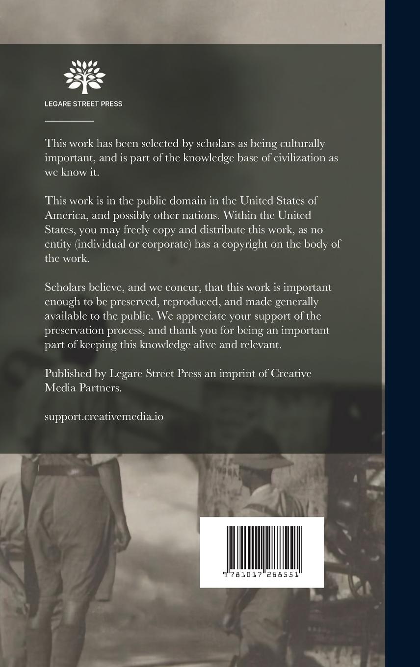 Rückseitencover Observations of an Orderly: Some Glimpses of Life and Work in an English War Hospital